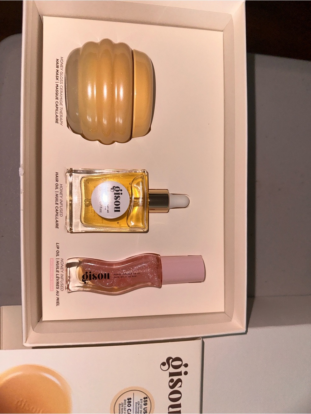 Gisou Honey-Infused Lip & Hair Oil Set – Yellow & Pink